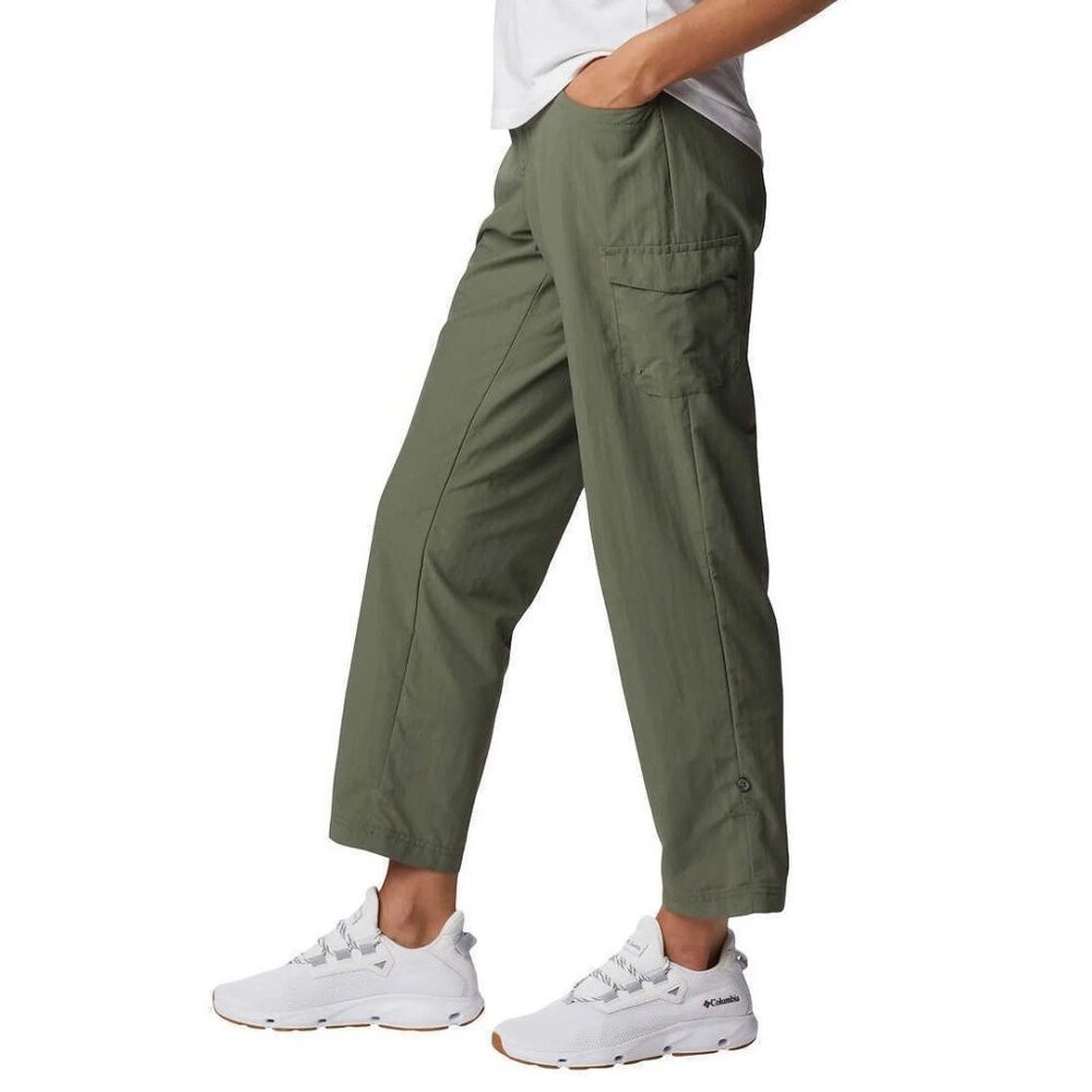 NEW Columbia Women's Hiking Pants Omni Shade Pockets Water Resistant Roll Up